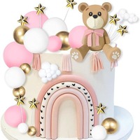 Meistverkaufte 38-teilige Bärenförmige Kuchendekoration für Babypartys Jungen- und Mädchenfeiern Dekoration Individueller Kuchenaufsatz