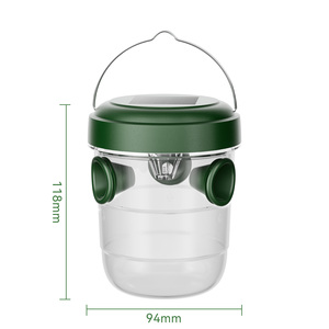 Trappola Solare per Vespe da Esterno con Luce UV <span class=keywords><strong>e</strong></span> Contenitore per Esche, per Vespe, Calabroni <span class=keywords><strong>e</strong></span> Altri Insetti Volanti in Giardino - Product Image 5