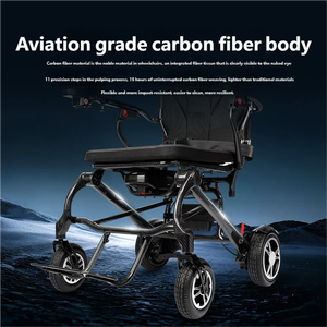 <span class=keywords><strong>Fauteuil</strong></span> <span class=keywords><strong>roulant</strong></span> électrique à double moteur 200W*2, roulement fluide sur pneus pleins 17cm avant/21.6cm arrière - Product Image 2