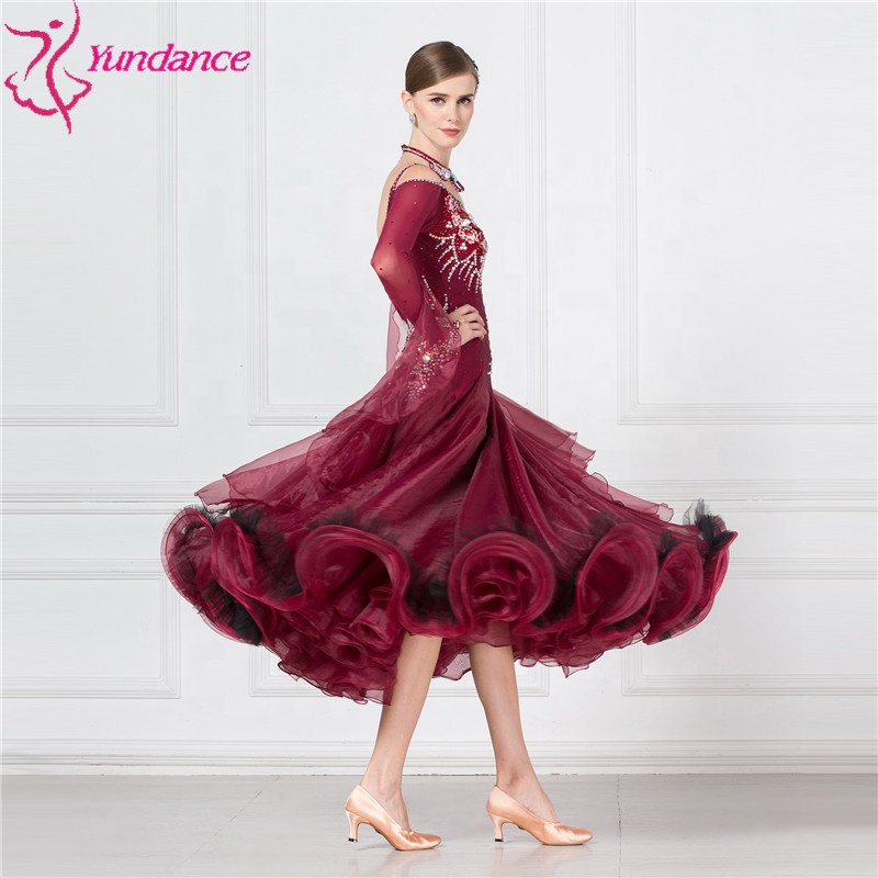 modern ballroom dresses Lace Ballroom Dance Competition Dresses Modern Waltz Tango Performance