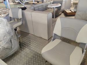 Barcos de pontón de aluminio flotante EVA de 21 pies, 23 pies, 25 pies para <span class=keywords><strong>Taxi</strong></span> acuático, pesca de pasajeros y motor fuera de borda de ocio incluido - Product Image 3