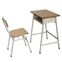 Ensemble de mobilier scolaire blanc moderne de haute qualité, table d'étude classique et bureau individuel pour étudiant, usage commercial, 1200*600*750mm