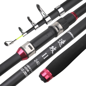 Canne à pêche spinning pliable légère en fibre de carbone 2,4m-4,2m 40-80g 68cm pour la pêche à la truite et au brochet en montagne - <span class=keywords><strong>Prix</strong></span> promotionnel dynamique - Product Image 6