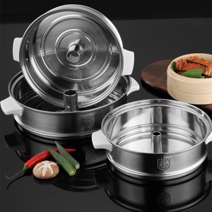 Cuisinière en acier inoxydable de haute qualité avec différentes tailles, support, casserole, <span class=keywords><strong>cuiseur</strong></span> <span class=keywords><strong>vapeur</strong></span>, plaque lourde, meilleure qualité, polissage durable, cuiseurs <span class=keywords><strong>vapeur</strong></span> - Product Image 3