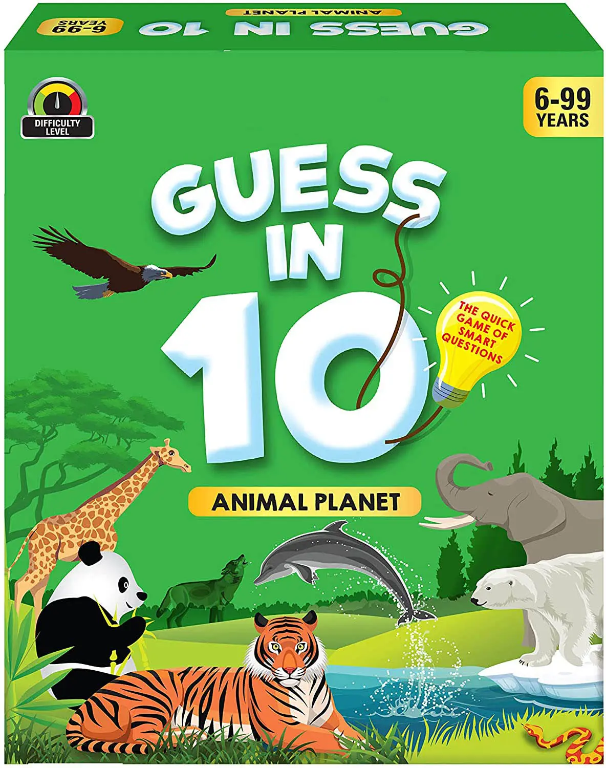 Animal Planet Card Guess in 10 Game of Smart Questions General Knowledge for Kids Adults and Families Puzzle Toys Children Gift