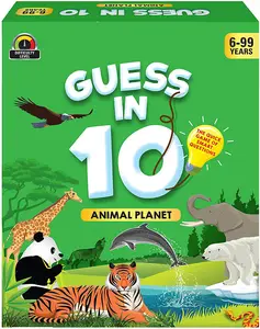 Animal Planet Card Guess in 10 Spiel mit intelligenten Fragen Allgemein wissen für Kinder Erwachsene und Familien Puzzle Spielzeug Kinder Geschenk