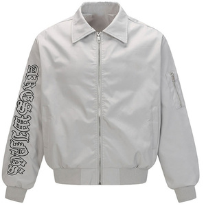 Nhà Máy Làm Chất Lượng Cao Và Rất Tinh vi Người Đàn Ông Của Phi Công Áo Khoác Nam Áo Khoác Của Nam Giới, Đại Học Phong Cách Áo Khoác - Product Image 3