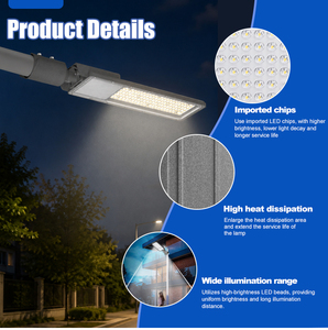 Lámparas LED para Calle IP65 de Aluminio y PC, 3000/4000/6000K, Resistentes al Agua, a la Intemperie y a la Corrosión, para Exteriores, Gran Venta - Product Image 1