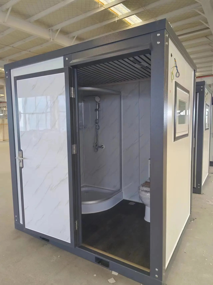 Public Luxury High Quality Steel Mobile Toilet Porta Potty Outdoor Bathroom Shower Uint Toilet Tiny Pod Pods Container - Image 2