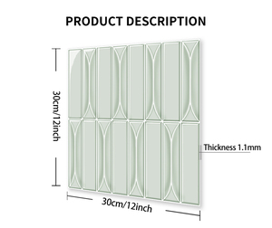 Moderne <span class=keywords><strong>Piastrelle</strong></span> Adesive in PET <span class=keywords><strong>per</strong></span> Decorazione Murale Geometrica, Ideali <span class=keywords><strong>per</strong></span> Bagno, <span class=keywords><strong>Piastrelle</strong></span> Autoadesive da Parete - Product Image 3
