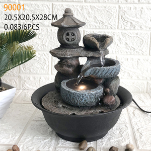 Fuente <span class=keywords><strong>de</strong></span> <span class=keywords><strong>Agua</strong></span> Pequeña <span class=keywords><strong>de</strong></span> Poliresina para Decoración <span class=keywords><strong>de</strong></span> Interiores - Product Image 4
