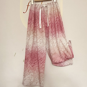 Pantalones de Pijama de Crepé de China para Mujer, Talla Grande, Holgados, Transpirables, Sencillos, Casuales, para Verano, Ropa de Dormir para Embarazadas - Product Image 3