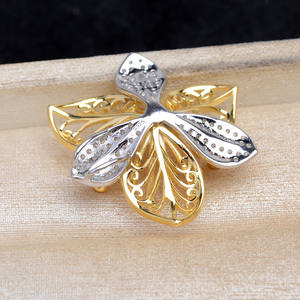 Colgante de Flor Grande de Plata 925, Accesorio para DIY, Color Perla, Producto Semiterminado, 11-12mm, JG5995, Colgante de Flor Hueca - Product Image 2