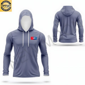 Customized Fishing Shirt for Men UPF50 Camouflage Long Sleeve Quick-drying Hooded <b>Sunscreen</b> Breathable Sportswear Plus Size - Product Image 5