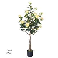 Camélia en plastique, verdure artificielle pour l'extérieur et l'intérieur, décoration de bureau, jardin, décoration de la maison, faux arbres, plantes artificielles