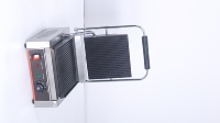 Grill électrique professionnel à contact, presse à panini simple avec plaques rainurées supérieure et inférieure, sans acier, chauffage sans huile, SURPASS 1.8KW
