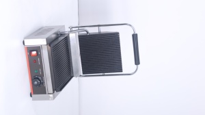 Parrilla Eléctrica Comercial de Contacto con Placas Acanaladas Superior e Inferior, Prensa para Panini y Desayunos, Ideal para Hoteles y Restaurantes de Comida Rápida - Product Image 2