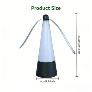 Ventilador Repelente de Moscas Recargable <span class=keywords><strong>con</strong></span> Aspas Suaves, Luz LED y Control Táctil, Portátil para el Hogar, Habitación Infantil y Campamentos al Aire Libre - Product Image 2