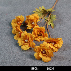 Guirnalda de Flores Artificiales de Loto Naranja Realista, Decoración Moderna para Pared de Dormitorio, Ratán, Pascua, Navidad, Regreso a Clases, Graduación - Product Image 2