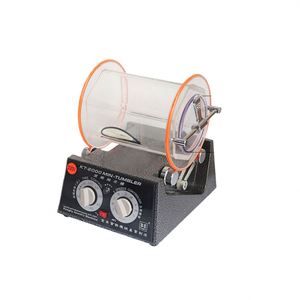 เครื่องขัดเงาอัญมณีแบบถังแก้ว พร้อมอุปกรณ์ขัดผิวหินหยก เงิน ทอง  ทำจากสแตนเลสแบบหมุน - Product Image 2