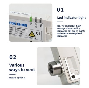 Boquilla de Aire Ionizante Plana, Eliminador Electrostático Inteligente, Equilibrio Iónico, Cortocircuito, Alimentado por Batería de Litio - Product Image 3
