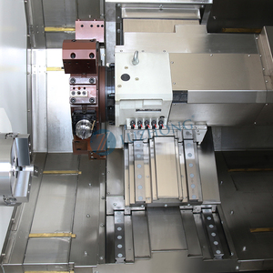 TCK2100LY Alta velocidad GSK Heavy Duty Twin Spindle Horizontal <span class=keywords><strong>CNC</strong></span> Torno Máquina de escritorio Metal Slant Bed Torno - Product Image 4