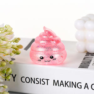 Balle anti-stress mignonne en forme de caca, jouet amusant en plastique pour soulager le stress, vente en gros, cadeau promotionnel - Product Image 3