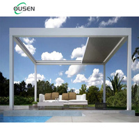 Gazebo préfabriqué bioclimatique inoxydable sterl patio blindé pergola aluminium extérieur 6x3m