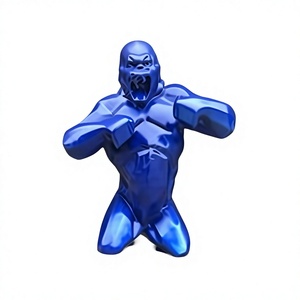 Escultura Decorativa de Gorila 3D de Tamaño Real en Resina, Estilo Nórdico, para Sala de Estar - Product Image 1