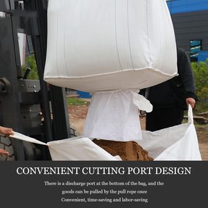 Heavy Duty FIBC Bulk Bag Jumbo Bag for Sand Gravel Cement and Industrial Packaging - Product Image 4