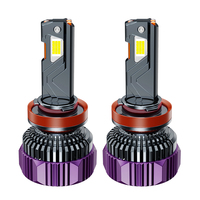 Système d'éclairage automobile au prix d'usine, 220W, trois tubes en cuivre, ampoule de voiture H1 H3 H4 H7 H11 9005 9006 880 881 9012, phare LED