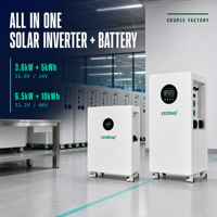 Système de Stockage d'Énergie Solaire Tout-en-un avec Onduleur 6.5kW 10kWh, Batterie Lithium LiFePO4 51.2V 48V pour Sauvegarde Domestique, Vente Directe Usine CKMINE