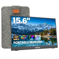 Deuxième moniteur d'ordinateur portable mural, écran plat mat, boutons OSD rapides, réglage rapide des paramètres d'affichage pour le multitâche au bureau