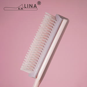 Cepillo de nailon mágico para peluquería, cepillo de secado húmedo, antienredos, color negro y rosa - Product Image 6