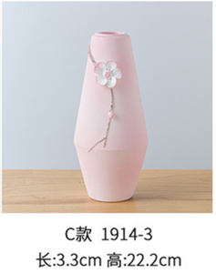 <span class=keywords><strong>Vase</strong></span> en céramique contemporain et à main, contrôleur de fleurs, <span class=keywords><strong>vase</strong></span> créatif pour salon, décoration de la maison, arrangement de fourrure hydroponique - Product Image 2