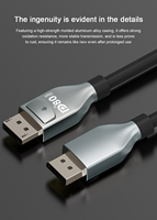 Cable DP a DP JustLink OEM/ODM DP 2.1 80Gbps 16K 60Hz 8K 120Hz para Transferencia de Audio y Video para HDTV, Proyector, Monitor, Laptop