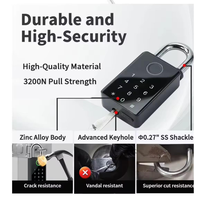 Nouvelle Arrivée - Alarme Intelligente Biométrique - Application Tuya - WiFi - Mot de Passe par Empreinte Digitale - Alliage de Zinc - IP66 - Cadenas Étanche