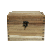 Boîte à cartes de recettes en bois vintage FSC&BSCI avec cartes vierges 4x6, porte-cartes de recettes personnalisé