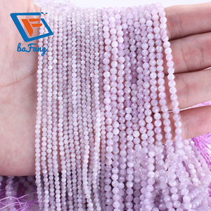 Perline sfaccettate in <span class=keywords><strong>pietra</strong></span> naturale di alta qualità, <span class=keywords><strong>Kunzite</strong></span>, da 2mm, 3mm, 4mm, per accessori di gioielleria, bracciali e orecchini - Product Image 1