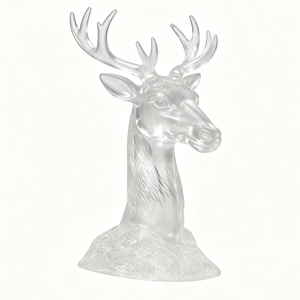 Prototypes en résine de polycarbonate PC transparente pour impression 3D, haute clarté, fabricant de statues d'animaux en plastique, MOQ 1 pièce - Product Image 2
