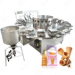 Semi Automatic Waffle Cone Rolled Sugar Cone Making Ice Cream Cone Making Machine