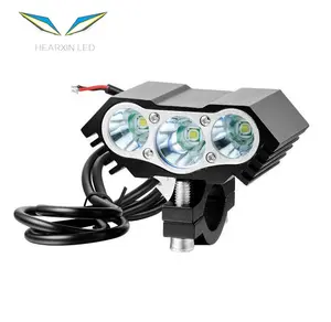 Bicycle Light 12000Lm 3 x XML T6 LED 3 Modes Motorcycle Spotlight Alloy Lamp Bike Cycling Headlight Cycling Torch Super Bright
