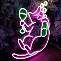 Enseigne néon LED USB populaire en PVC, à intensité variable, pour la décoration de la maison, de la salle de jeux, des entreprises, des fêtes, des mariages, des festivals et de la publicité