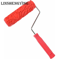 LSY7 ''Texture Roller DIY Decorative Art Pattern Paint Roller Rouleau en caoutchouc pour la décoration des murs, meubles et sols