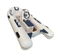 Bateau pneumatique à coque rigide en fibre de verre CE 12ft RIB360 Orca/PVC/Hypalon pour l'aviron
