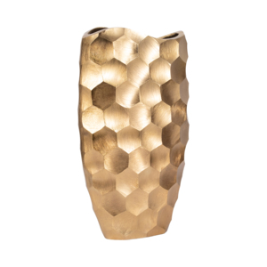 Vaso in metallo con design a nido d'ape, decorazione moderna per soggiorno, casa, camera da letto - Product Image 3