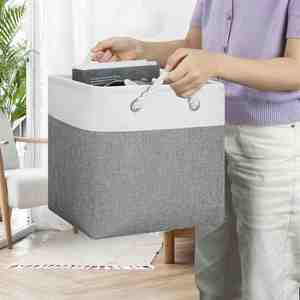 Cubos de Almacenamiento de Tela con Etiqueta Personalizada, Cajas para Juguetes, Apilables, Cuadradas, para el Hogar, Cesta de Almacenamiento de Ropa Sucia - Product Image 6
