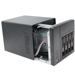 Máy chủ lưu trữ NAS MINI <span class=keywords><strong>4</strong></span> khay OEM/ODM, vỏ máy tính để lưu trữ mạng ổ cứng 3.5 inch - Product Image 4
