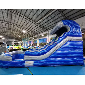 Tobogán acuático inflable para jardín, tobogán de agua inflable para niños, castillo inflable comercial con piscina para fiestas y brincos. - Product Image 4