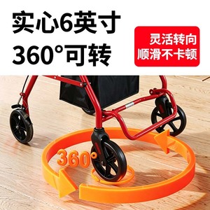 Aide à la marche pour la rééducation, déambulateur poussé et assis, léger pour usage domestique, chariot de courses pliable - Product Image 2